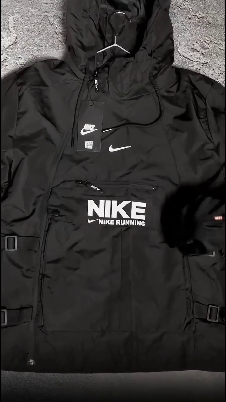 Running Tech Utility Puffer Anorak Jacket