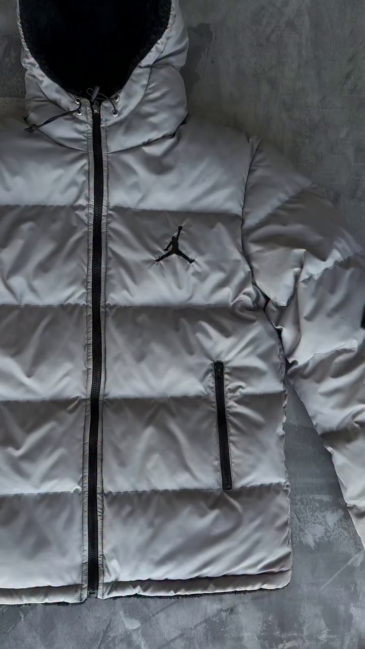 Sherpa-Lined Reversible Puffer Jacket