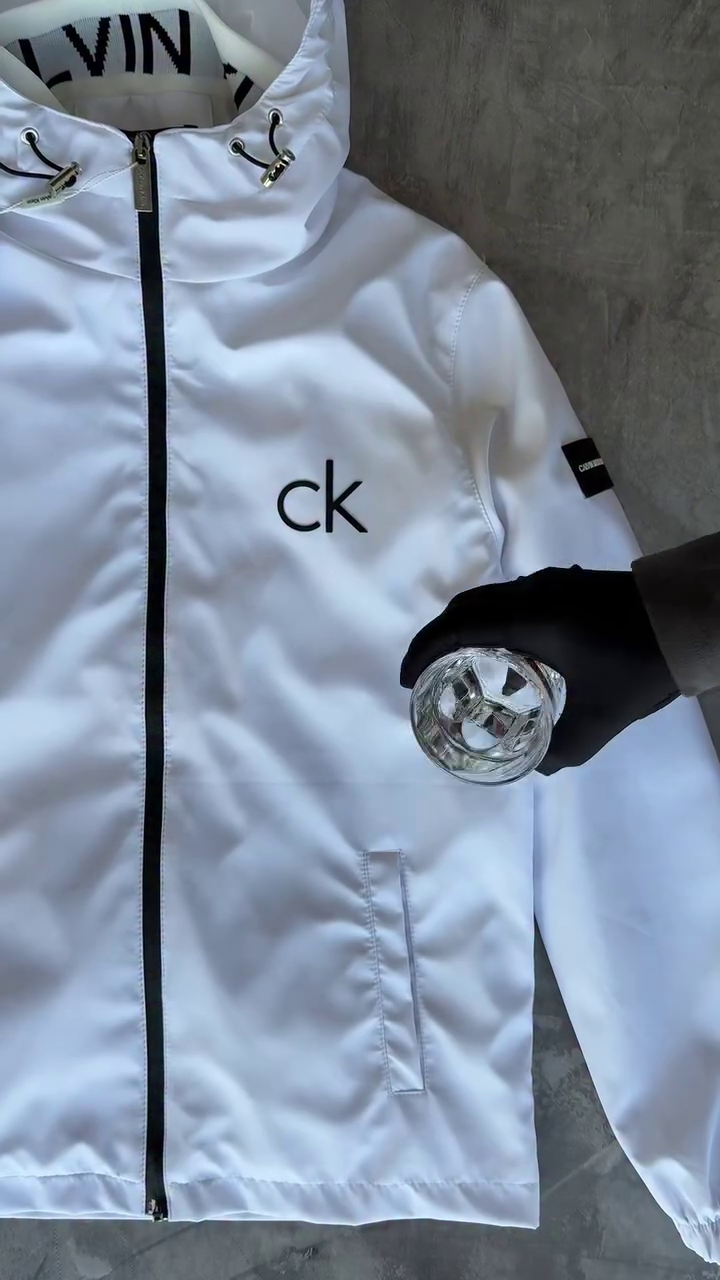Lightweight Windbreaker Jacket For Men In White