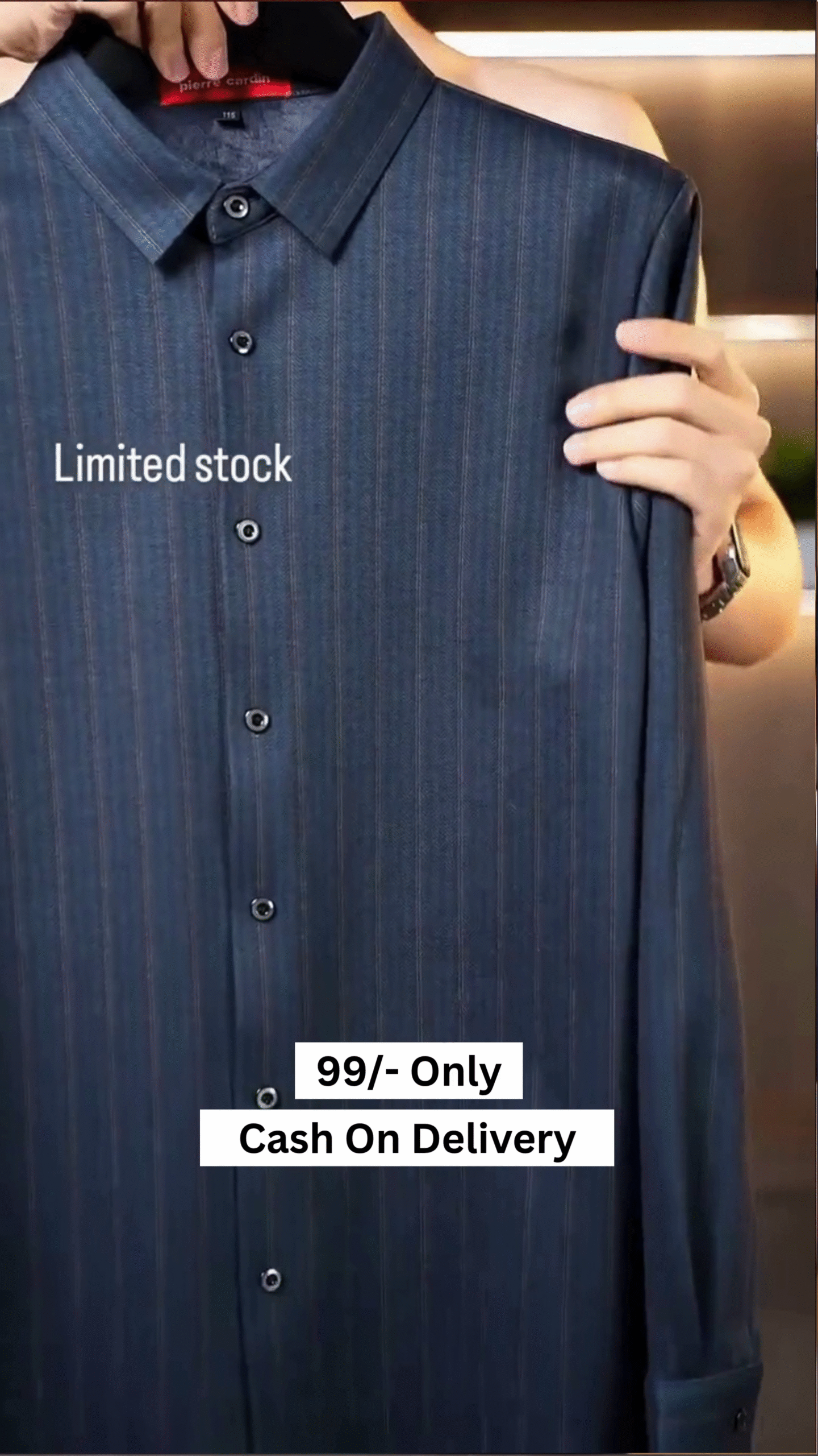 Men Striped Slim Fit Formal Shirt