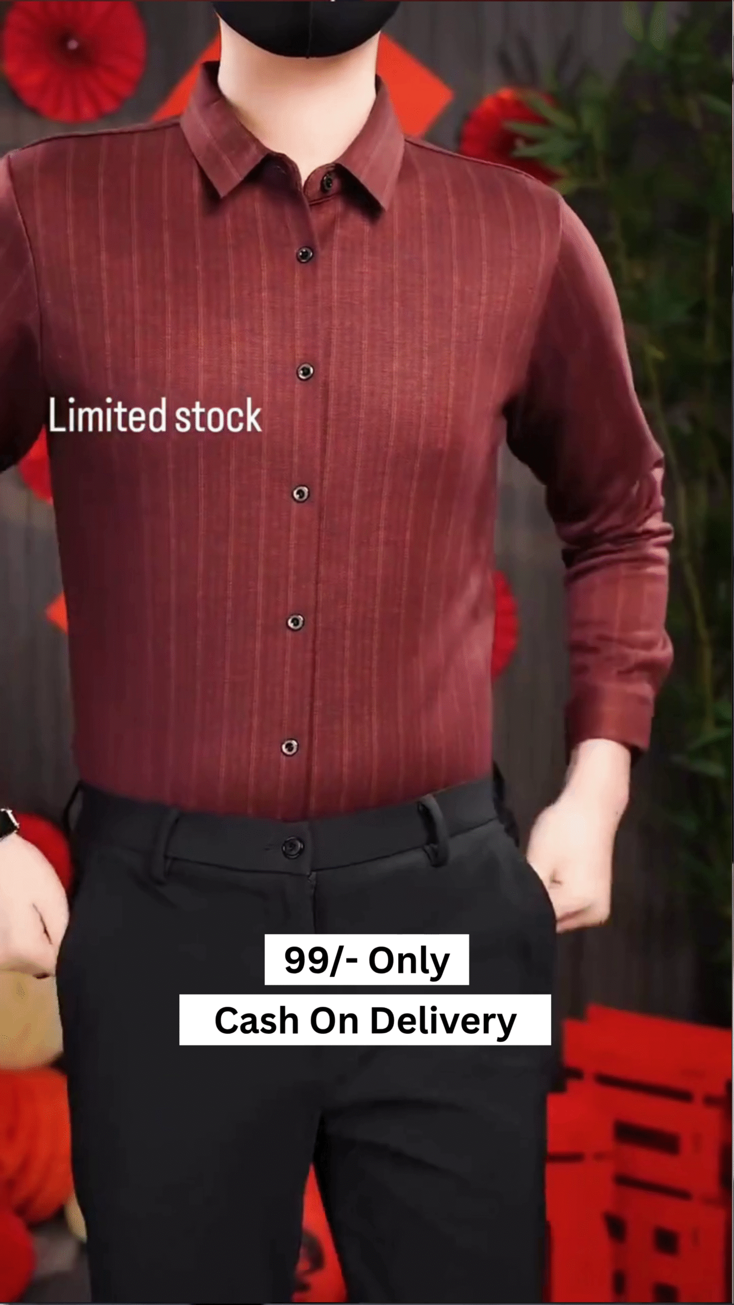 Men Striped Slim Fit Formal Shirt