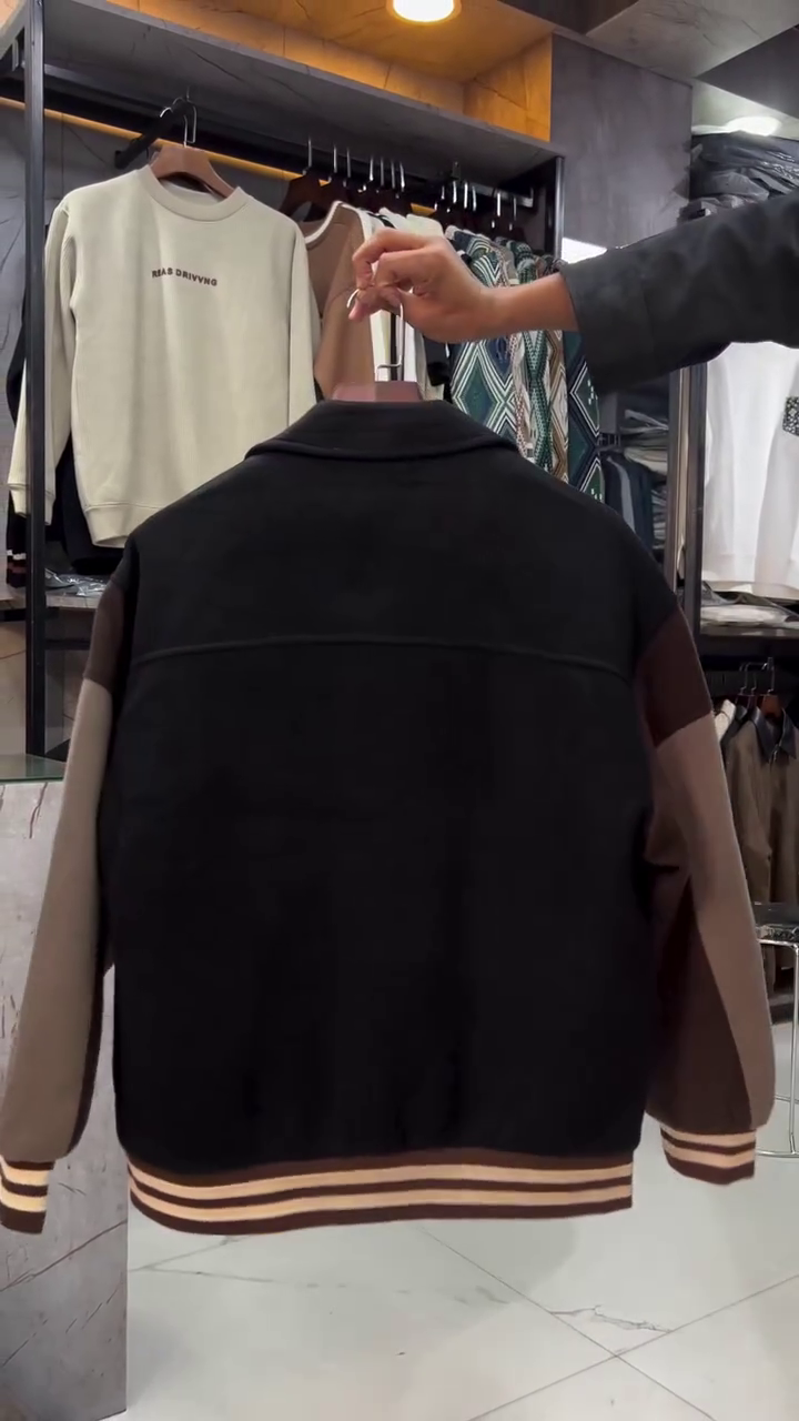 Classic Two Tone Varsity Jacket