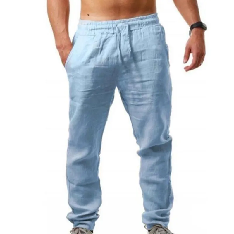 Men's Vintage Drawstring Casual Linen Pants