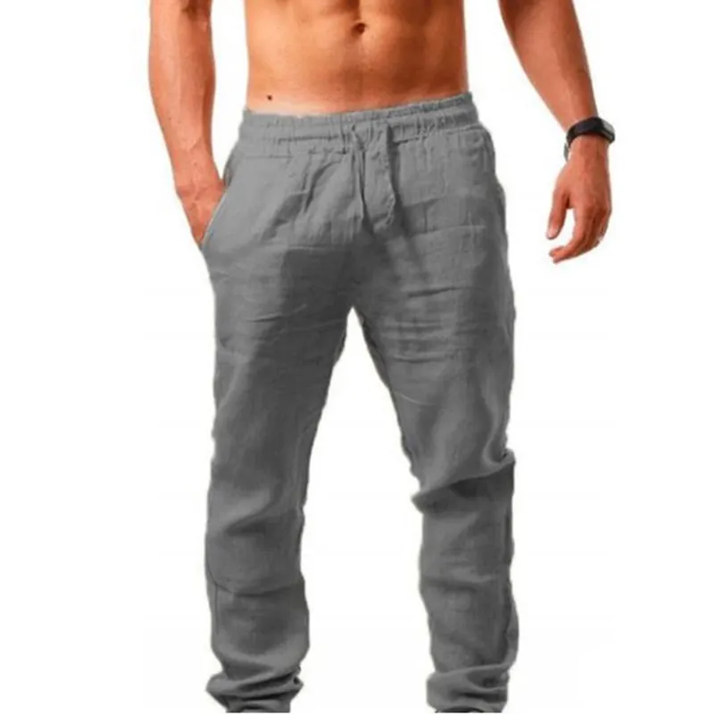 Men's Vintage Drawstring Casual Linen Pants