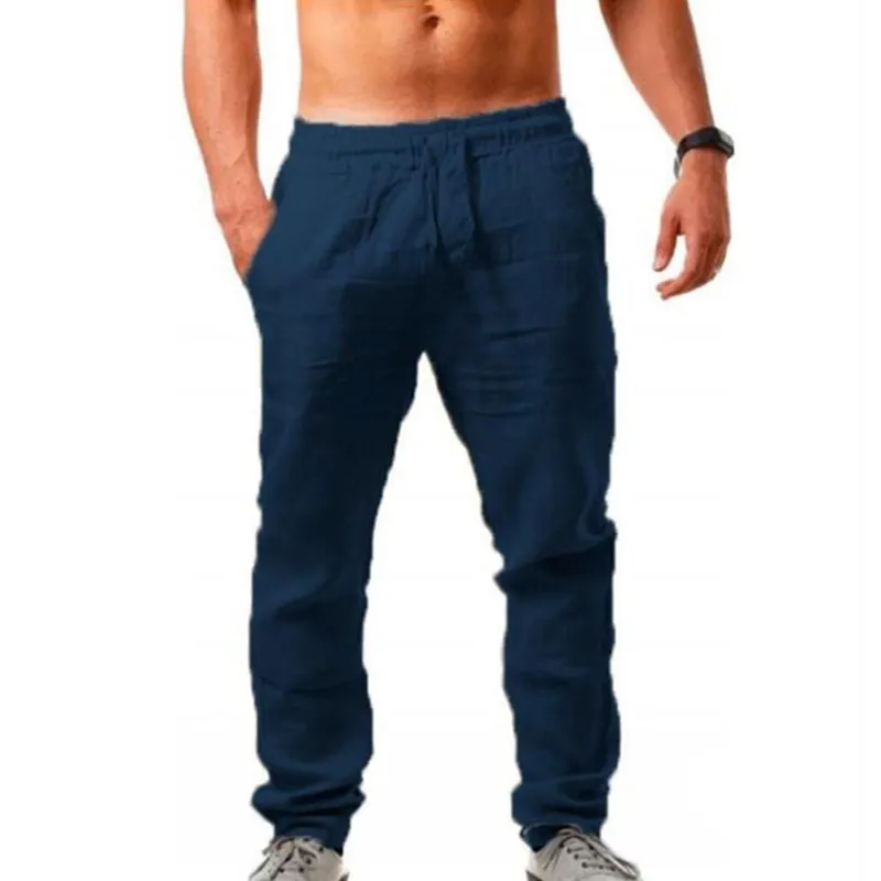 Men's Vintage Drawstring Casual Linen Pants
